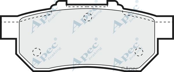 APEC BRAKING Комплект тормозных колодок, дисковый тормоз PAD811